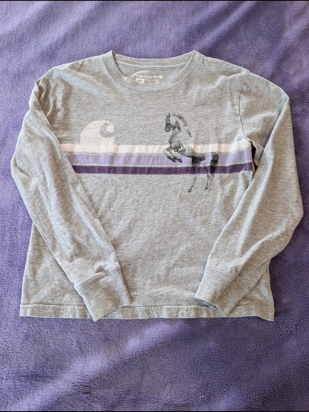 Carhartt Kids' Gray Long-Sleeve Shirt